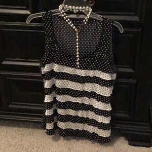 WHBM RUFFLED TUNIC